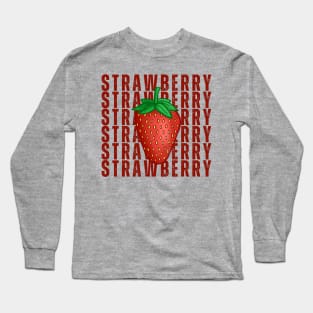 Cute Strawberry Long Sleeve T-Shirt